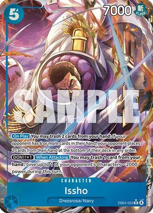 Issho - EB04-022 (Alternate Art) (EB04-022) - The Azure Sea's Seven Foil
