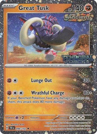 Great Tusk - 096/162 (Temporal Forces Stamped) [Miscellaneous Cards & Products] Holofoil
