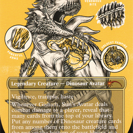 Gishath, Sun's Avatar (Borderless) [Secret Lair Drop]