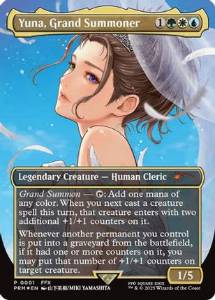 Yuna, Grand Summoner (Borderless) [WPN & Gateway Promos] Foil