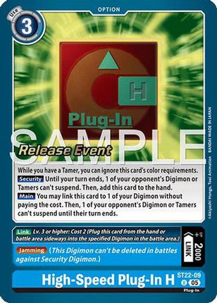 High-Speed Plug-In H [ST22-09] [Starter Deck 22: Amethyst Mandala Advanced Deck Set Release Event Cards]