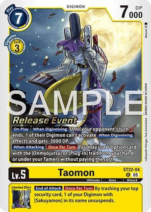 Taomon [ST22-04] [Starter Deck 22: Amethyst Mandala Advanced Deck Set Release Event Cards] Foil