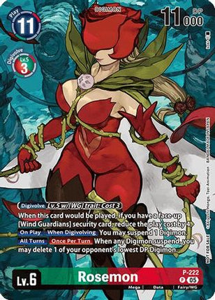 Rosemon (Time Stranger Box Topper) [P-222] [Digimon Promotion Cards] Foil