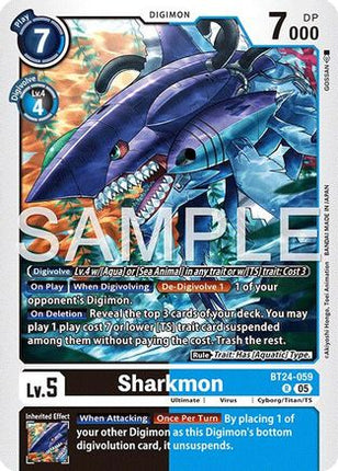Sharkmon [BT24-059] [Time Stranger] Foil