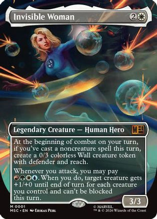 Invisible Woman (Borderless) (001) [Commander: Marvel Super Heroes] Foil