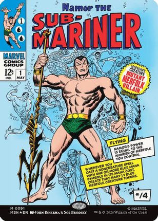 Namor The Sub-Mariner (Borderless) (391) [Marvel Super Heroes] Foil
