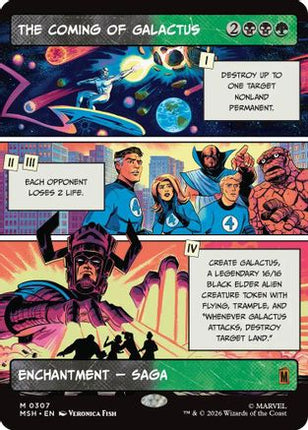 The Coming of Galactus (Borderless) (307) [Marvel Super Heroes] Foil