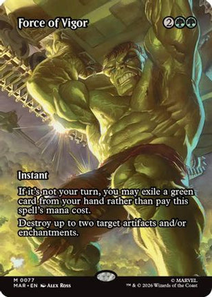 Force of Vigor (Borderless) [Marvel Universe Eternal-Legal] Foil