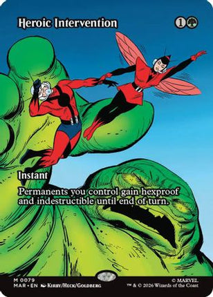 Heroic Intervention (0079) (Borderless) [Marvel Universe Eternal-Legal] Foil
