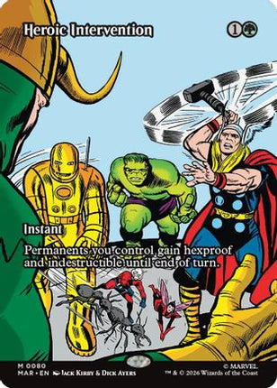 Heroic Intervention (0080) (Borderless) [Marvel Universe Eternal-Legal] Foil