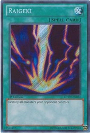 Raigeki (Secret Rare) [LCYW-EN054] 1st Edition