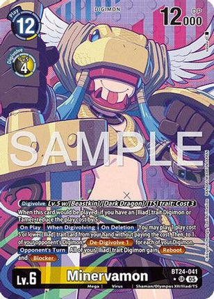 Minervamon (Alternate Art) [BT24-041] [Time Stranger] Foil