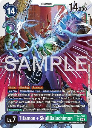 Titamon + SkullBaluchimon [BT24-081] [Time Stranger] Foil