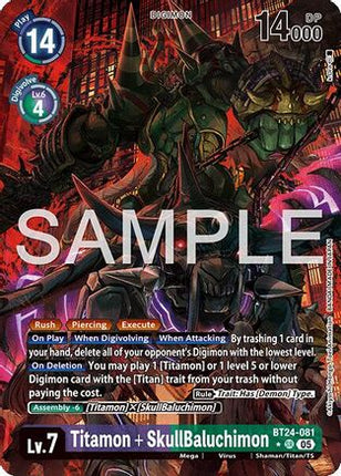 Titamon + SkullBaluchimon (Alternate Art) [BT24-081] [Time Stranger] Foil