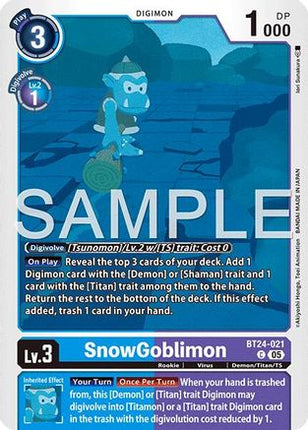 SnowGoblinmon [BT24-021] [Time Stranger]