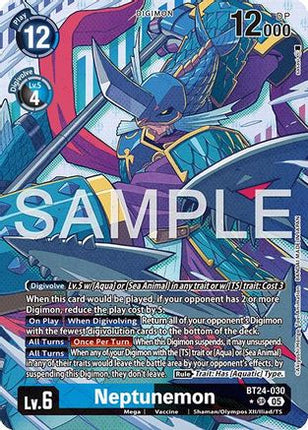 Neptunemon (Alternate Art) [BT24-030] [Time Stranger] Foil