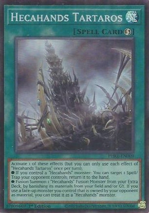 Hecahands Tartaros (Super Rare)  [PHRE-EN009] 1st Edition