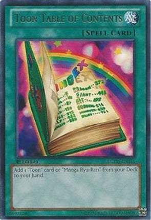 Toon Table of Contents (Rare) [LCYW-EN116] 1st Edition