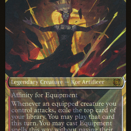 Nahiri, Forged in Fury (Showcase) [March of the Machine: The Aftermath] Halo Foil