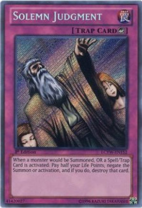 Solemn Judgment (Secret Rare) [LCYW-EN152] 1st Edition
