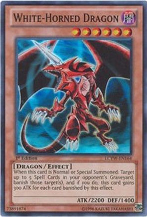 White-Horned Dragon (Super Rare) [LCYW-EN164] Unlimited