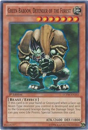 Green Baboon, Defender of the Forest (Common / Short Print) [LCYW-EN165] 1st Edition