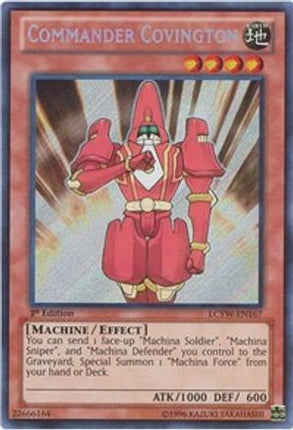 Commander Covington (Secret Rare) [LCYW-EN167] 1st Edition