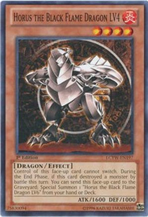 Horus the Black Flame Dragon LV4 (Common / Short Print) [LCYW-EN197] 1st Edition