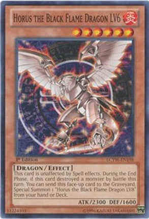 Horus the Black Flame Dragon LV6 (Common / Short Print) [LCYW-EN198] 1st Edition