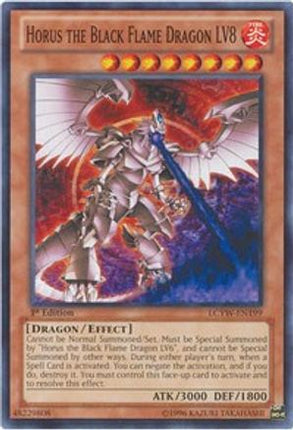 Horus the Black Flame Dragon LV8 (Common / Short Print) [LCYW-EN199] 1st Edition