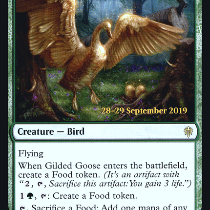 Gilded Goose [Throne of Eldraine Promos] Prerelease Foil