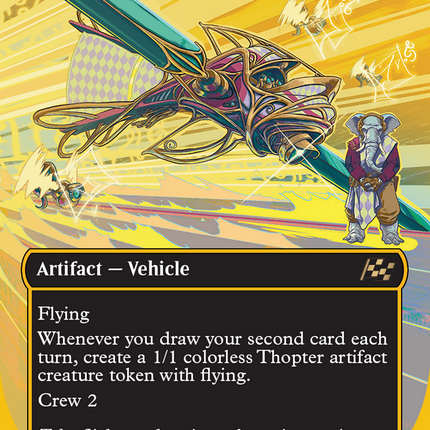 Thopter Fabricator (Borderless) (First-Place Foil) [Aetherdrift] Foil