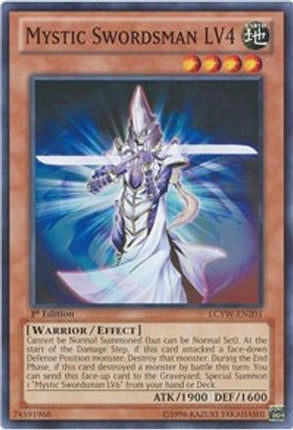 Mystic Swordsman LV4 (Common / Short Print) [LCYW-EN201] 1st Edition