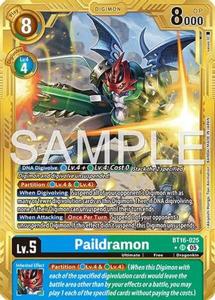 Paildramon (Alternate Art) [BT16-025] [Advanced Booster Digimon Generation] Foil