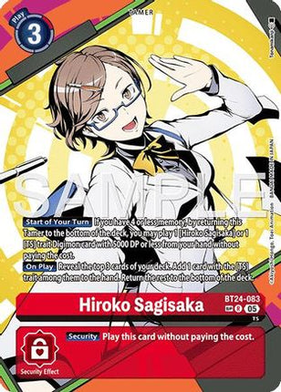 Hiroko Sagisaka (SP) [BT24-083] [Time Stranger] Foil