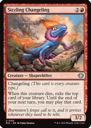 Sizzling Changeling [Lorwyn Eclipsed] Foil