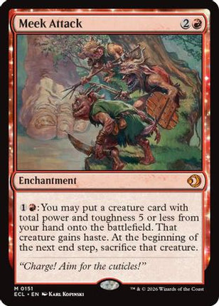 Meek Attack [Lorwyn Eclipsed] Foil