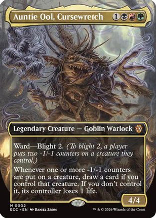 Auntie Ool, Cursewretch (Borderless) [Commander: Lorwyn Eclipsed] Foil