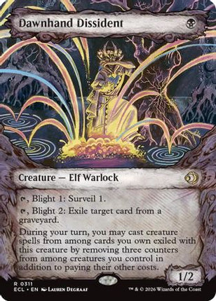 Dawnhand Dissident (Showcase) [Lorwyn Eclipsed] Foil