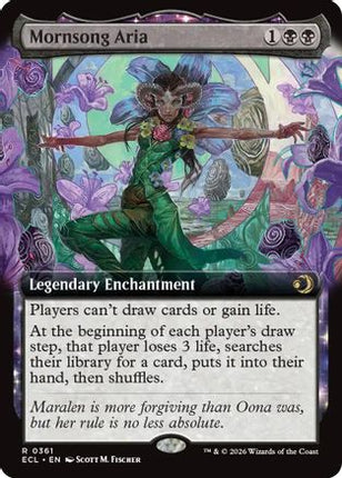 Mornsong Aria (Extended Art) [Lorwyn Eclipsed] Foil