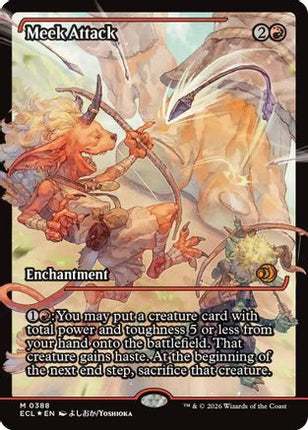 Meek Attack (388) (Showcase) [Lorwyn Eclipsed] Foil