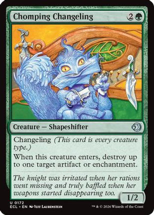 Chomping Changeling [Lorwyn Eclipsed] Foil