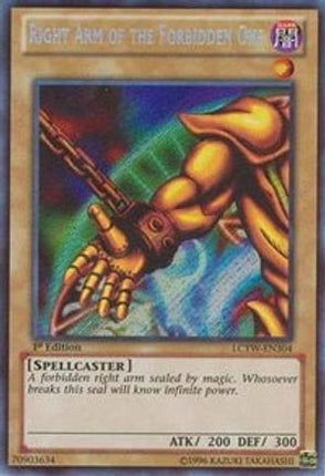 Right Arm of the Forbidden One (Secret Rare) [LCYW-EN304] 1st Edition
