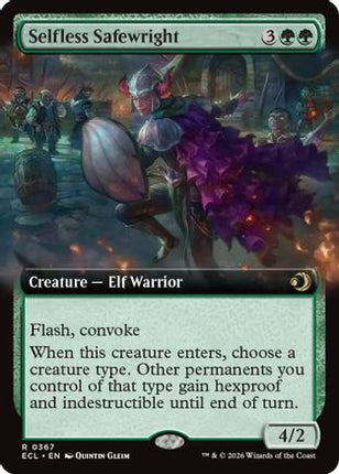 Selfless Safewright (Extended Art) [Lorwyn Eclipsed] Foil
