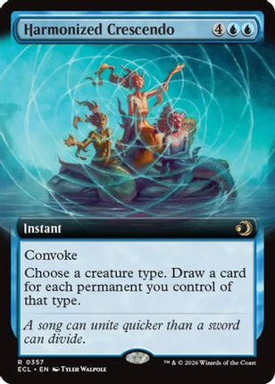 Harmonized Crescendo (Extended Art) [Lorwyn Eclipsed] Foil
