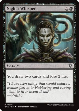 Night's Whisper [Commander: Lorwyn Eclipsed]