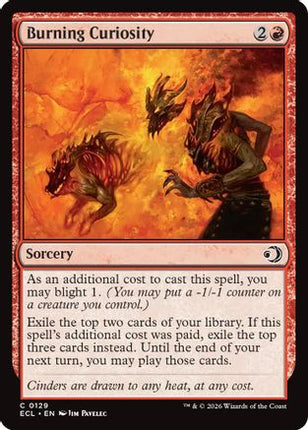 Burning Curiosity [Lorwyn Eclipsed] Foil