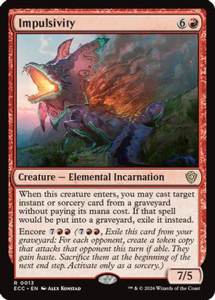 Impulsivity [Commander: Lorwyn Eclipsed]