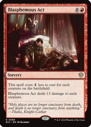 Blasphemous Act [Commander: Lorwyn Eclipsed]