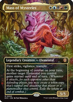 Mass of Mysteries (Borderless) [Commander: Lorwyn Eclipsed] Foil